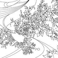 ラブリー塗り絵 花 高齢者 - 最高の花の画像