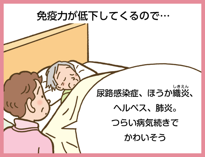 免疫力が低下してくるので...