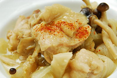 冷凍保存できる鶏とキノコの味噌煮