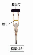 歩行補助つえ(松葉づえ)