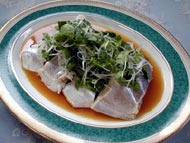 白身魚の中国風蒸し物