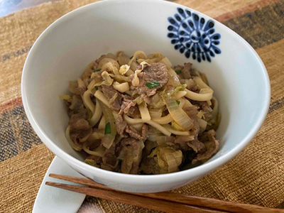 やわらか白菜肉うどんの写真